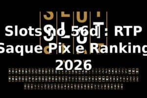 Slots no 56d 📊: RTP, Saque Pix e Ranking 2026